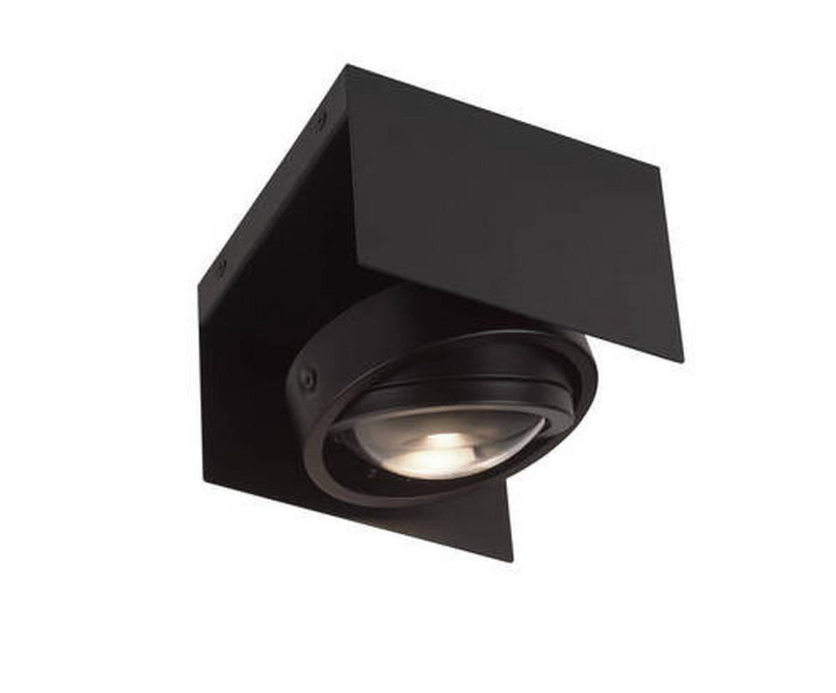 LED-DECKENLEUCHTE 17/13/22,5 cm   - Schwarz, Basics, Metall (17/13/22,5cm)