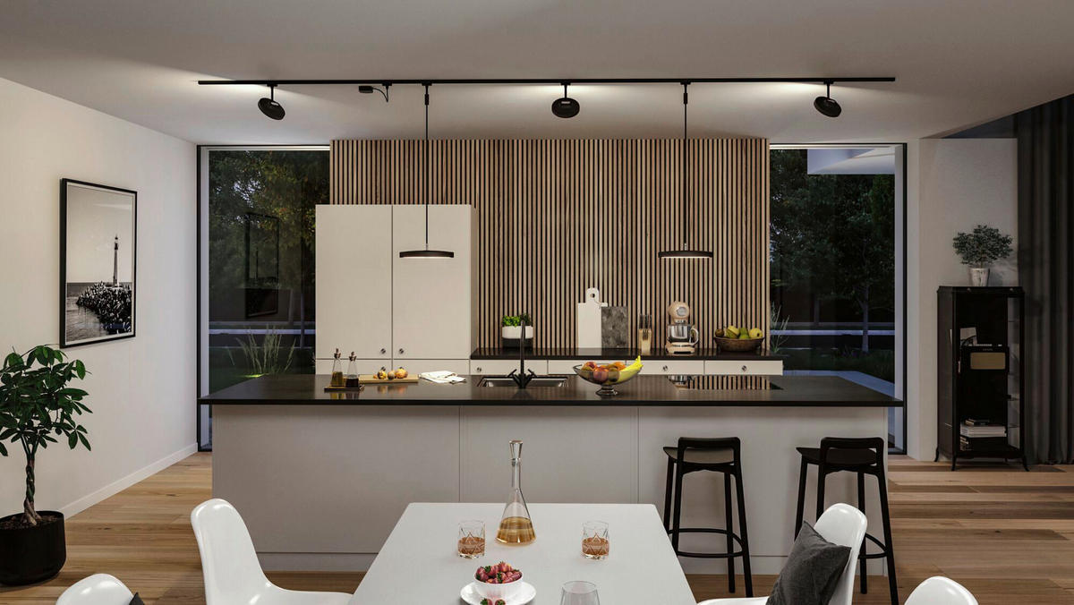 SCHIENENSYSTEM Hildor 16,2/22,5 cm  - Schwarz, Basics, Kunststoff (16,2/22,5cm) - Paulmann