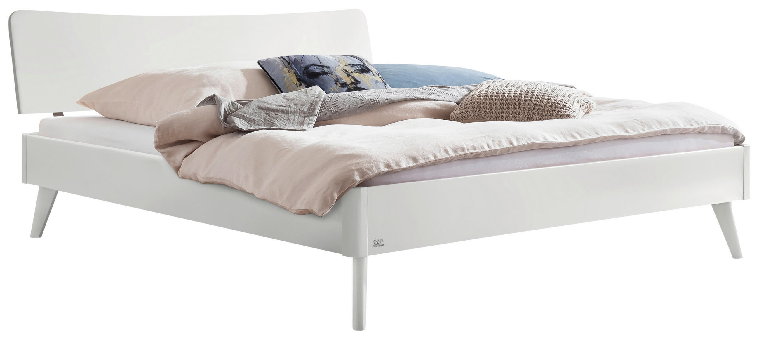 BETT 160/200 cm,  in Weiß,  - Weiß, Design (160/200cm) - Hasena