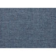 ECKSOFA Blau Webstoff Zierkissen, Rückenkissen, Bettkasten, Schlaffunktion, Rücken echt, Armteilverstellung  - Chromfarben/Blau, Design, Kunststoff/Textil (302/187cm) - Carryhome