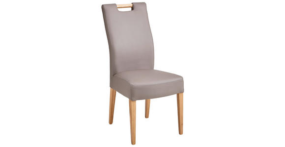 STUHL in Holz, Textil Eichefarben, Hellbraun - Hellbraun/Eichefarben, KONVENTIONELL, Holz/Textil (47/100/47cm) - Cantus