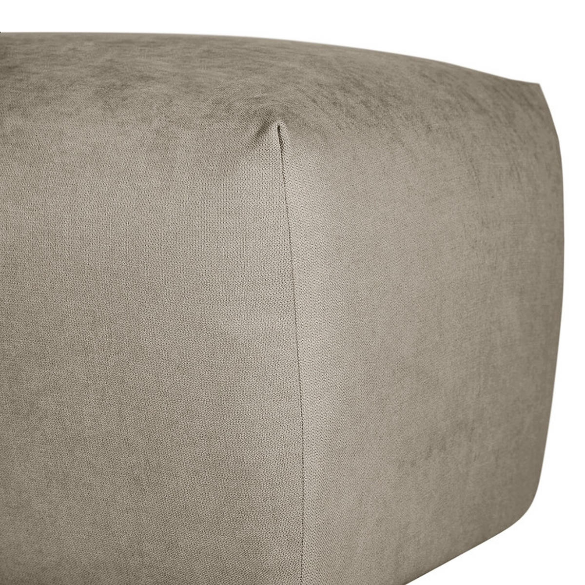 HOCKER in Textil Grau  - Schwarz/Grau, Modern, Kunststoff/Textil (102/41/52cm) - Trendmanufaktur