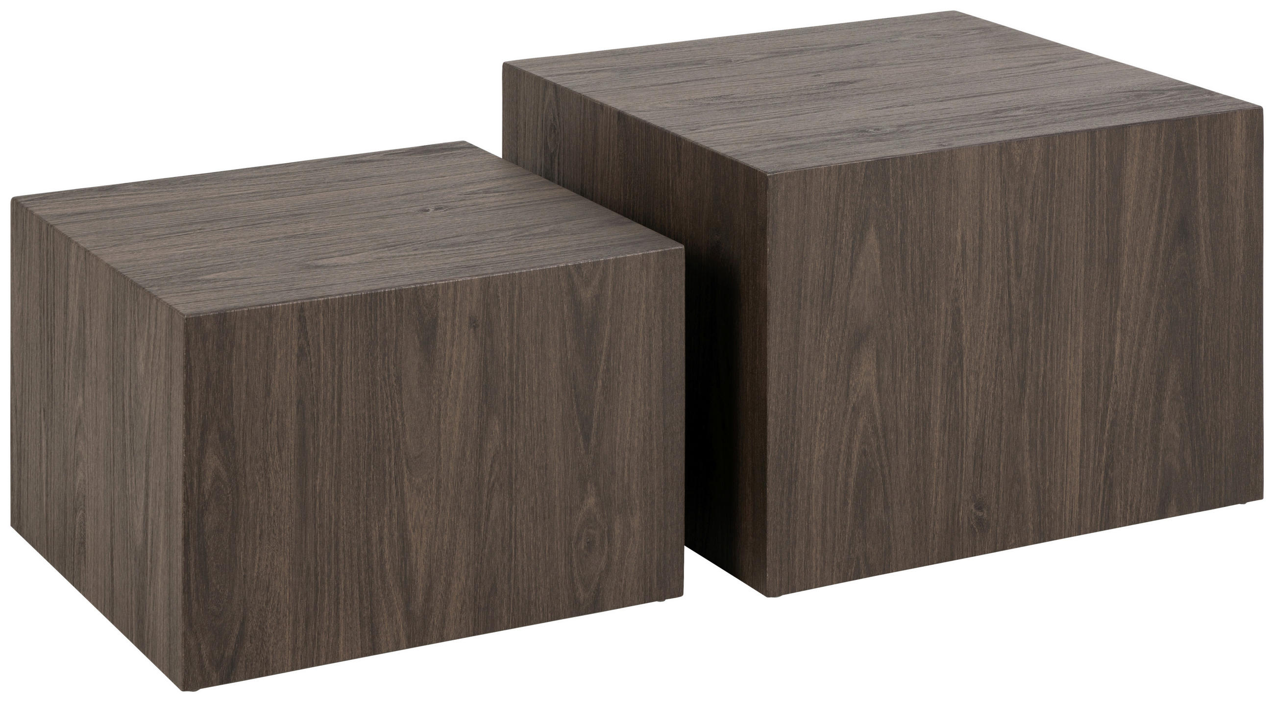 SADA KONFERENČNÍCH STOLKŮ, tmavě hnědá, kompozitní dřevo, 50/58/40/50/33/58 cm