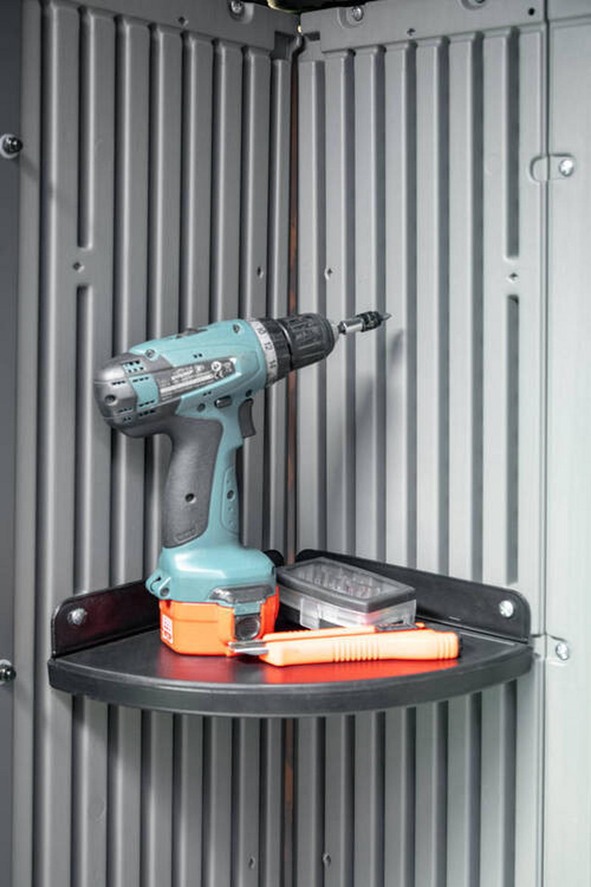 GERÄTEHAUS 204/227/204 cm  - Grau, Basics, Kunststoff (204/227/204cm) - Ambia Garden