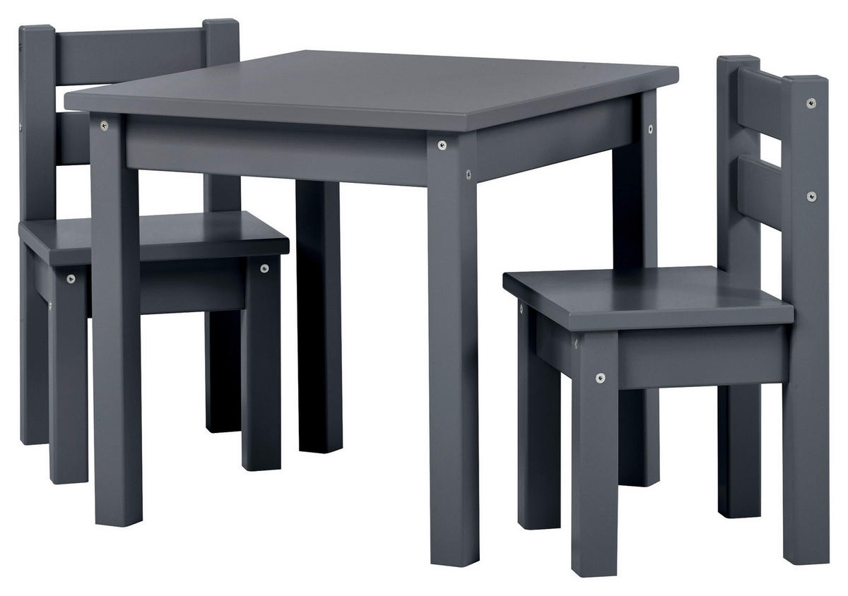 KINDERSITZGRUPPE  - Dunkelgrau, MODERN, Holz - MID.YOU