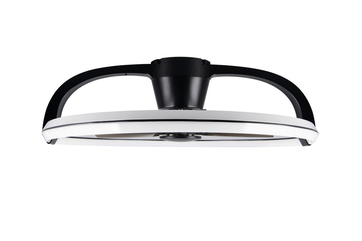 DECKENVENTILATOR - Schwarz/Weiß, Design, Kunststoff (73.5/23cm)