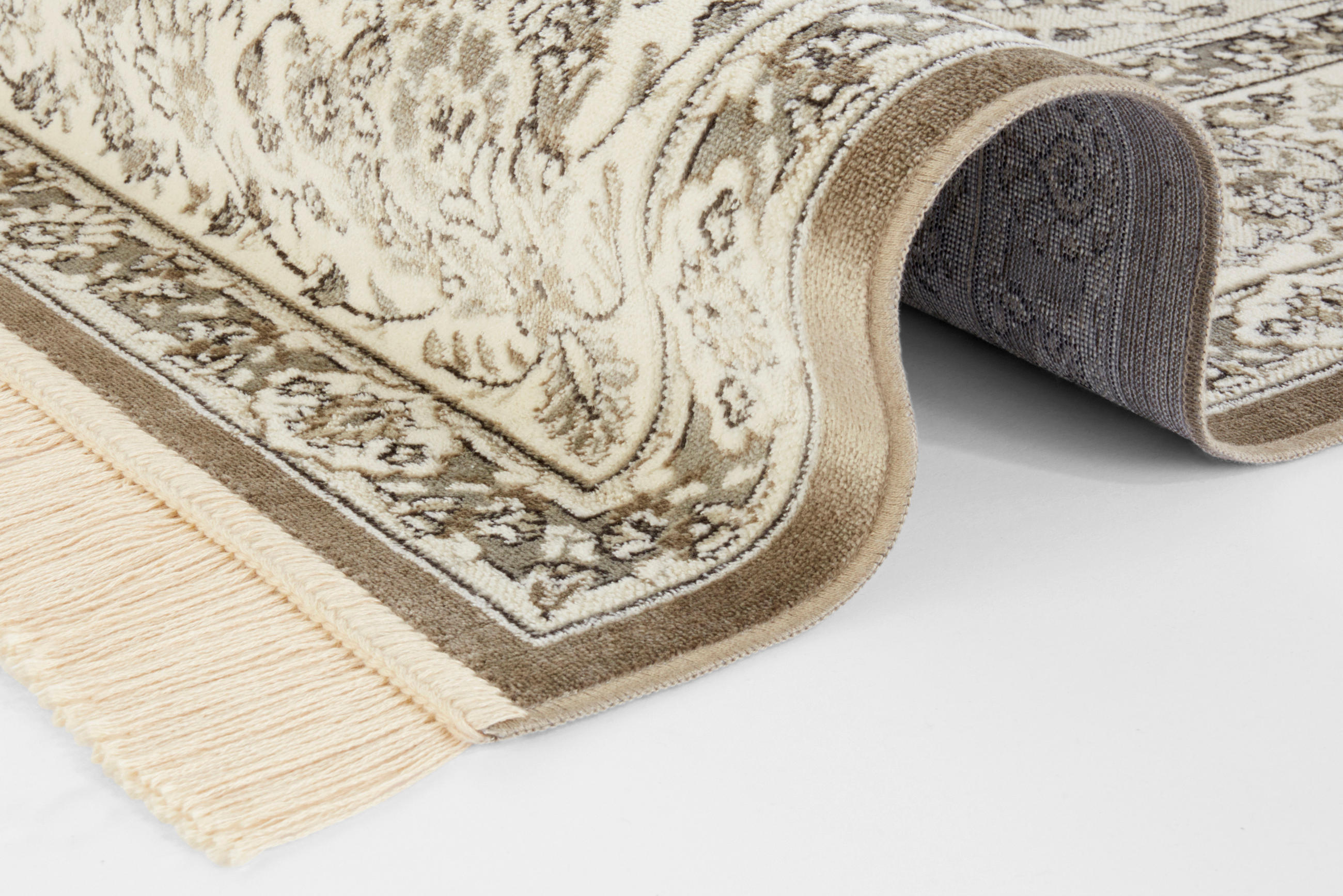 Thumbnail - Xxxl Vintage-Teppich Naveh, Creme, Ecru, Textil, orientalisch, rechteckig, 135x195 cm, Oeko-Tex® Standard 100, für Fußbo...