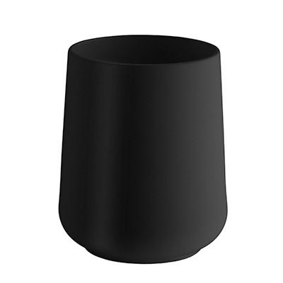 ZAHNPUTZBECHER Kunststoff  - Schwarz, Basics, Kunststoff (4,5/10/4,5cm)