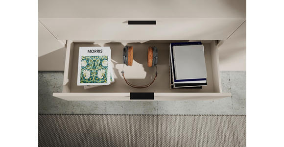 SIDEBOARD in 135/90/40 cm - Kaschmir/Schwarz, Basics, Holzwerkstoff/Kunststoff (135/90/40cm) - Carryhome
