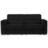 SCHLAFSOFA in Textil Schwarz - Schwarz, KONVENTIONELL, Textil/Metall (202/86/92cm) - Sedda SCHLAFSOFA in Textil Schwarz - Schwarz, KONVENTIONELL, Textil/Metall (202/86/92cm) - Sedda