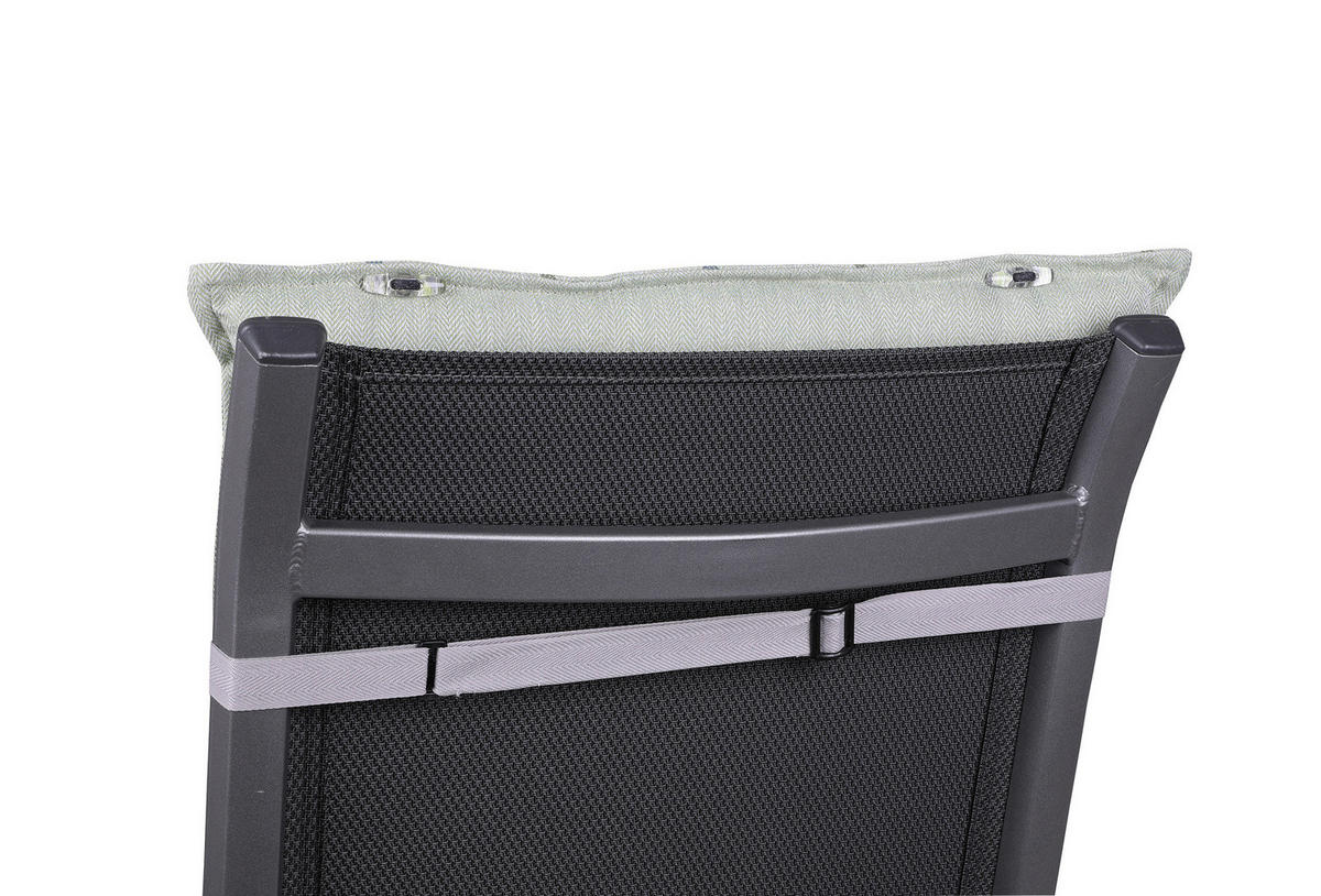 SESSEL-/WENDEAUFLAGE Streifen  - Salbeigrün, Design, Textil (50/7/120cm)