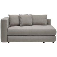 RÉCAMIERE in Flachgewebe Grau  - Schwarz/Grau, Design, Kunststoff/Textil (171/71/93cm) - Cantus