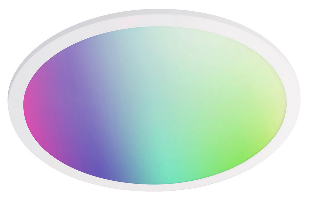 LED Decken-/Wandpanel 45 cm  45/5,1 cm    - Weiß, Basics, Kunststoff (45/5,1cm) - Tint