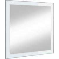 WANDSPIEGEL 80/77/2 cm  - Weiss, Design, Glas (80/77/2cm) - Novel