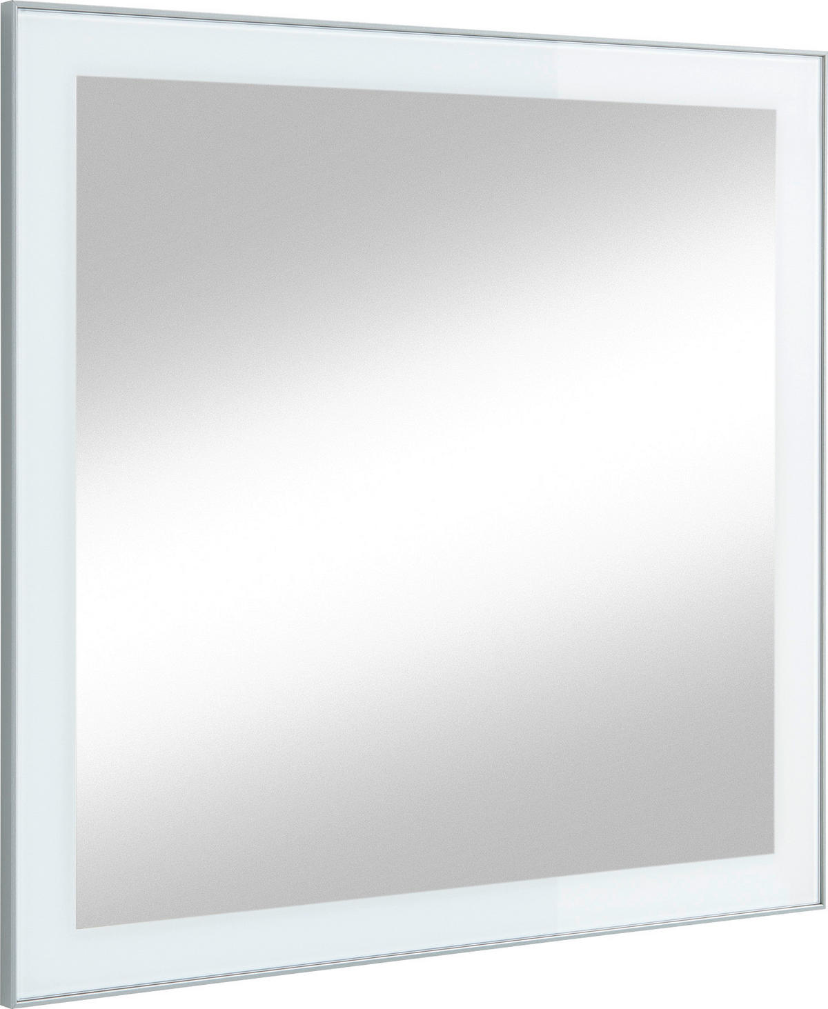 WANDSPIEGEL 80/77/2 cm  - Weiss, Design, Glas (80/77/2cm) - Novel