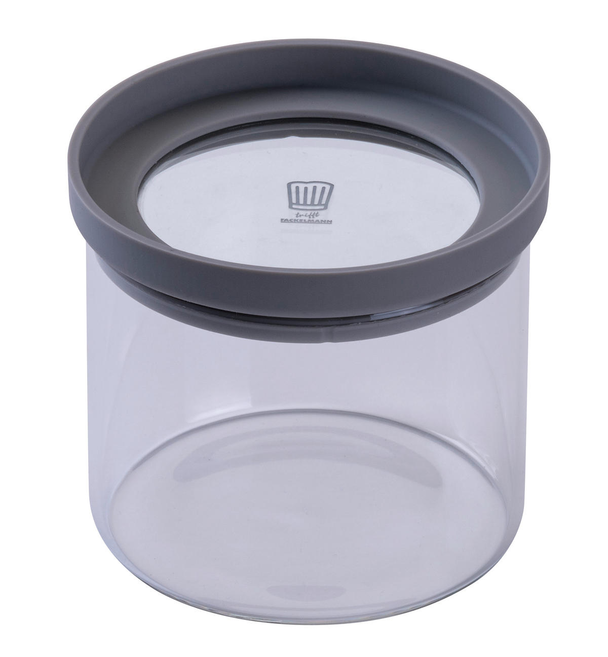 VORRATSDOSE Chefkoch 0,5 L  - Transparent/Hellgrau, Basics (500ml) - Chefkoch+Fackelmann