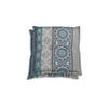 GARTENSITZKISSEN 2-er Set Ornament  - Blau/Hellgrau, Basics, Textil (50/7/50cm)