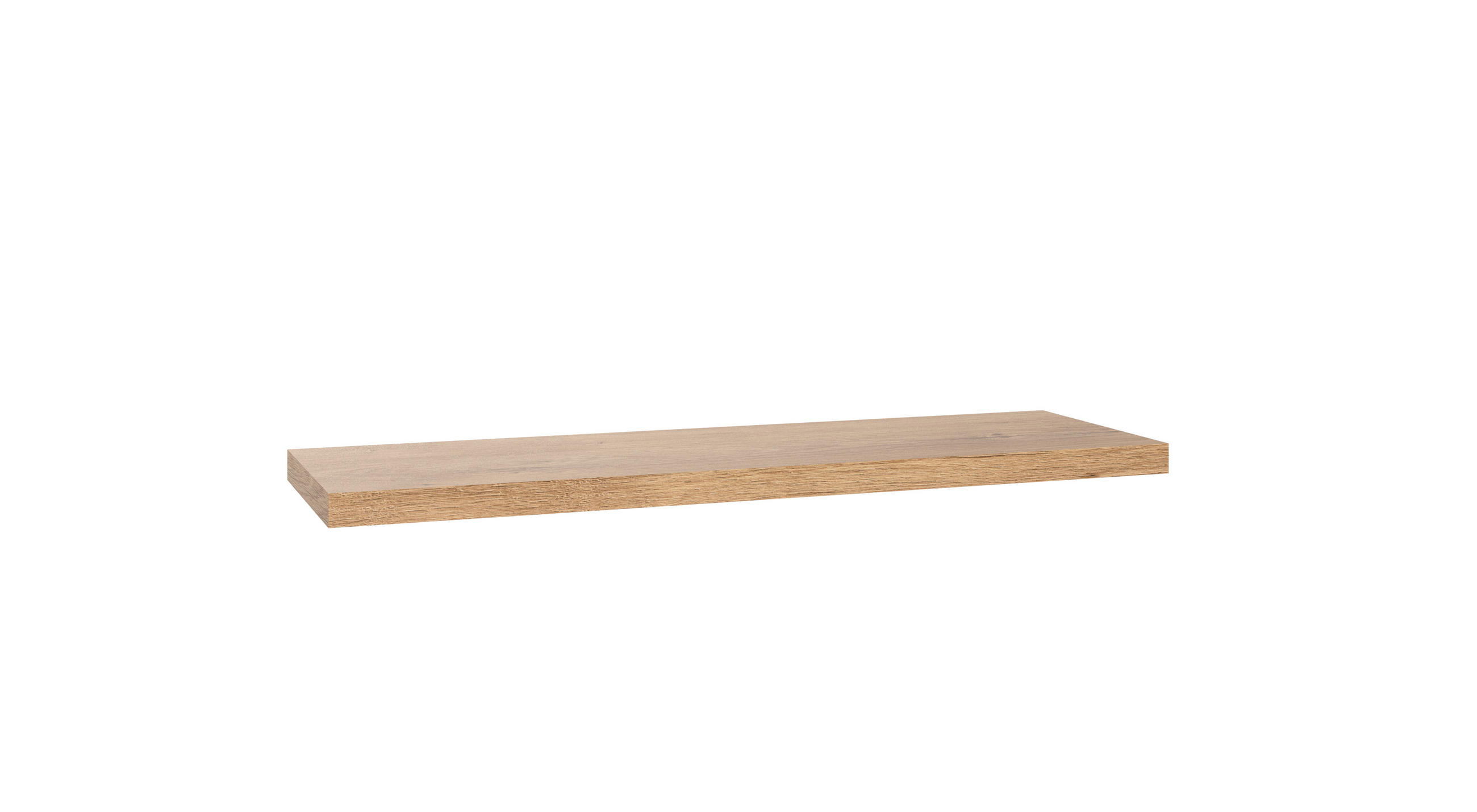 STENSKA POLICA - barve hrasta, Design, leseni material (78/3/25cm) - Hom`in