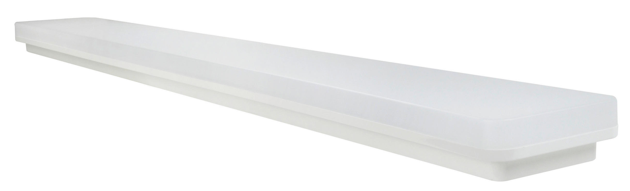 BADEZIMMER-DECKENLEUCHTE white² 120/14/5,2 cm   - Weiß, Basics, Kunststoff (120/14/5,2cm)