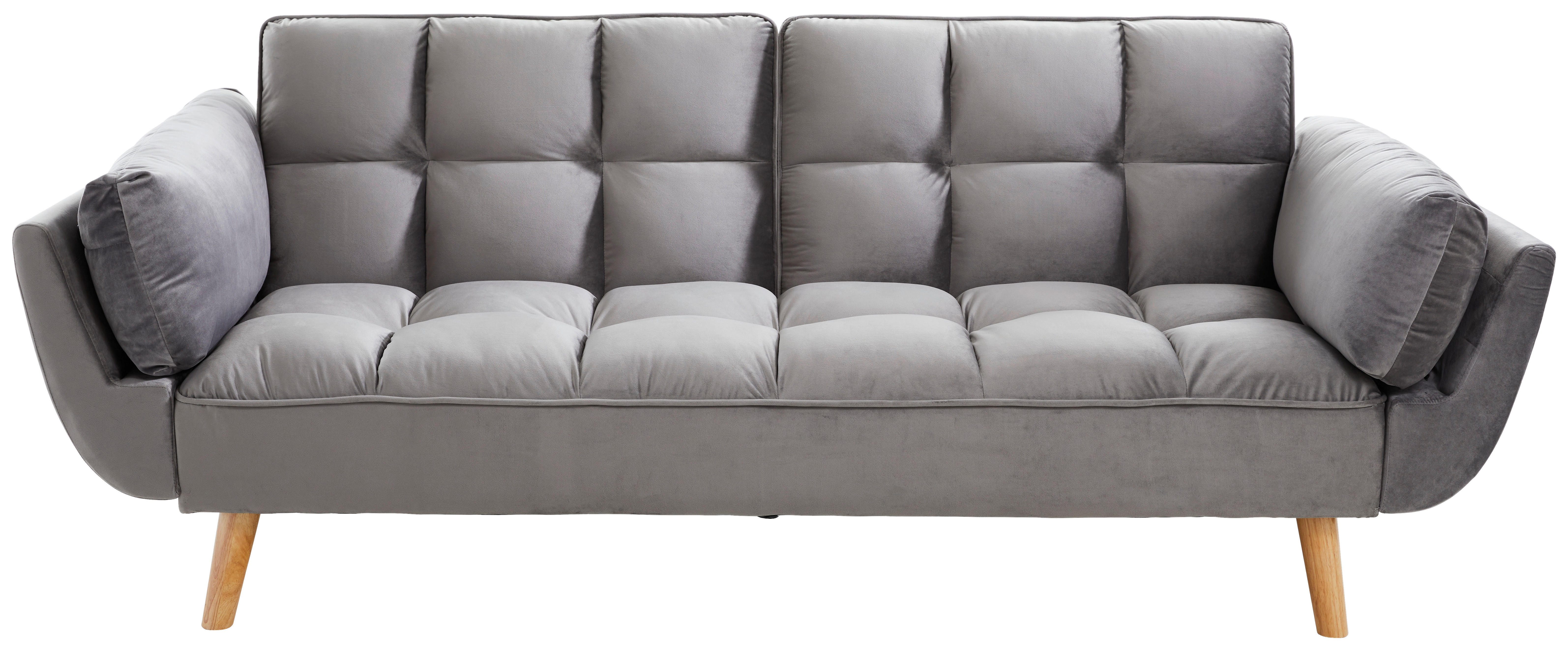 TROSJED NA RAZVLAČENJE tekstil  siva    - siva/prirodne boje, Moderno, tekstil/drvo (212/92/81cm) - MID.YOU