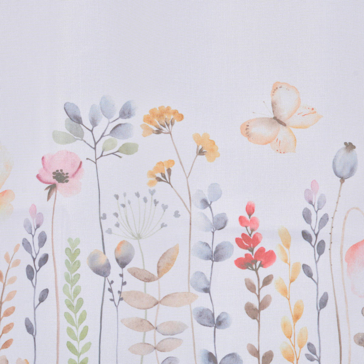 KURZGARDINE    135/45 cm  - Multicolor/Weiß, Natur, Textil (135/45cm) - Esposa