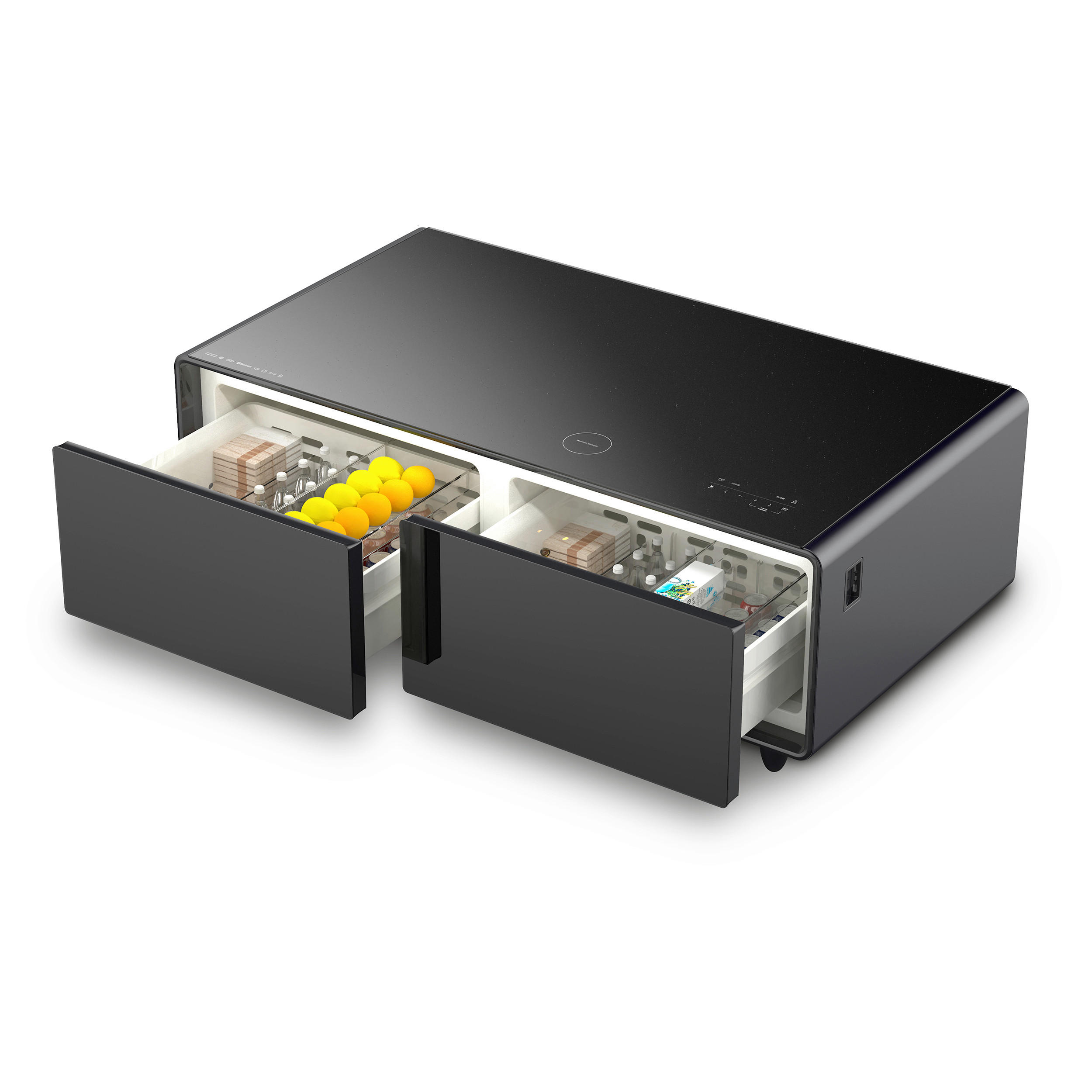 GETRÄNKEKÜHLSCHRANK 130,5/46/70 cm  - Schwarz, Basics, Glas/Kunststoff (130,5/46/70cm) - CASO Design