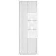 VITRINE Weiß  65/198/38 cm  - Weiß, MODERN, Glas/Holzwerkstoff (65/198/38cm) - Carryhome