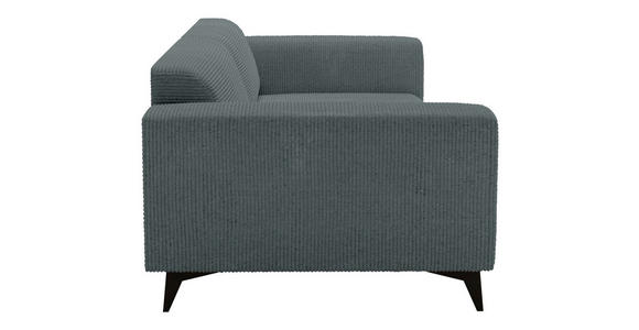 3-SITZER-SOFA Cord Graphitfarben  - Schwarz/Graphitfarben, KONVENTIONELL, Textil/Metall (237/75/104cm) - Carryhome