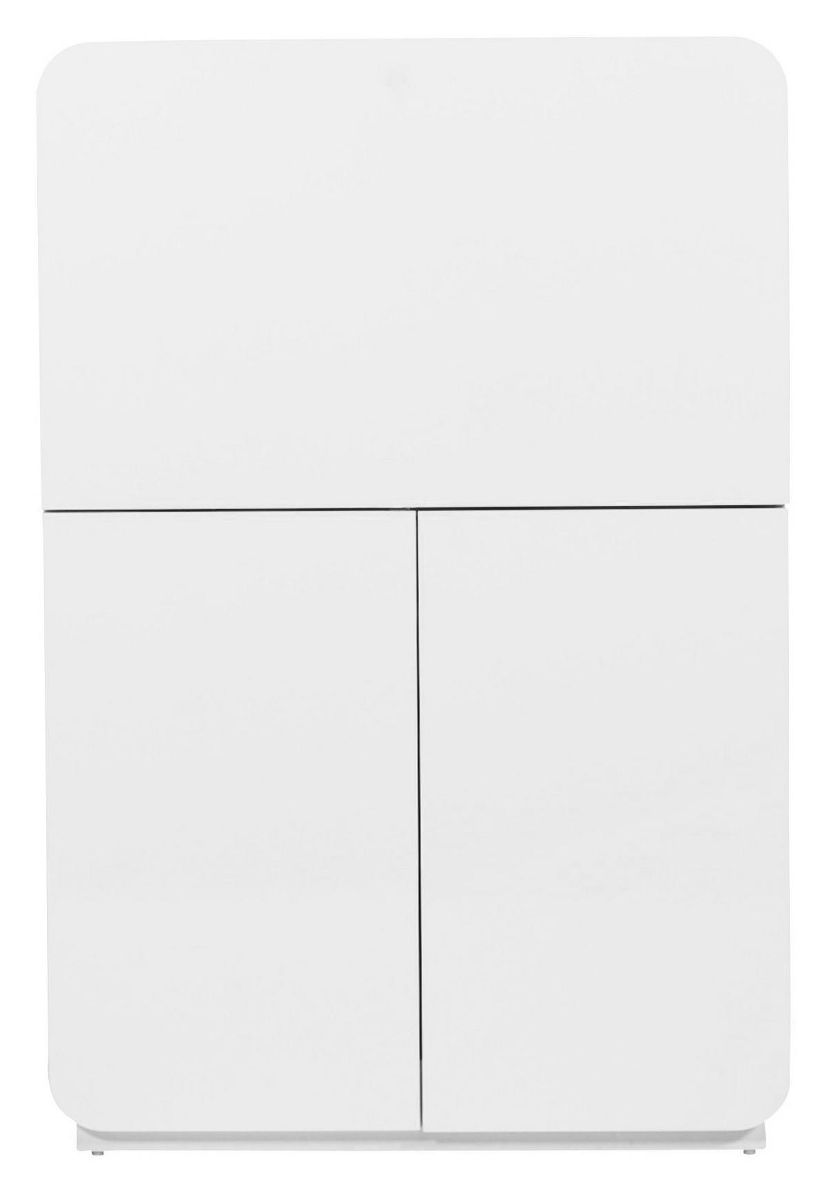 SEKRETÄR in Holzwerkstoff  - Weiss, Design, Holzwerkstoff (80/28/120cm)