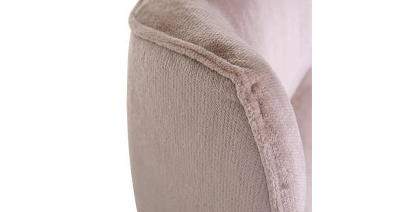 OHRENSESSEL Plüsch Beige - Beige/Schwarz, KONVENTIONELL, Textil/Metall (83/110/92cm) - Carryhome