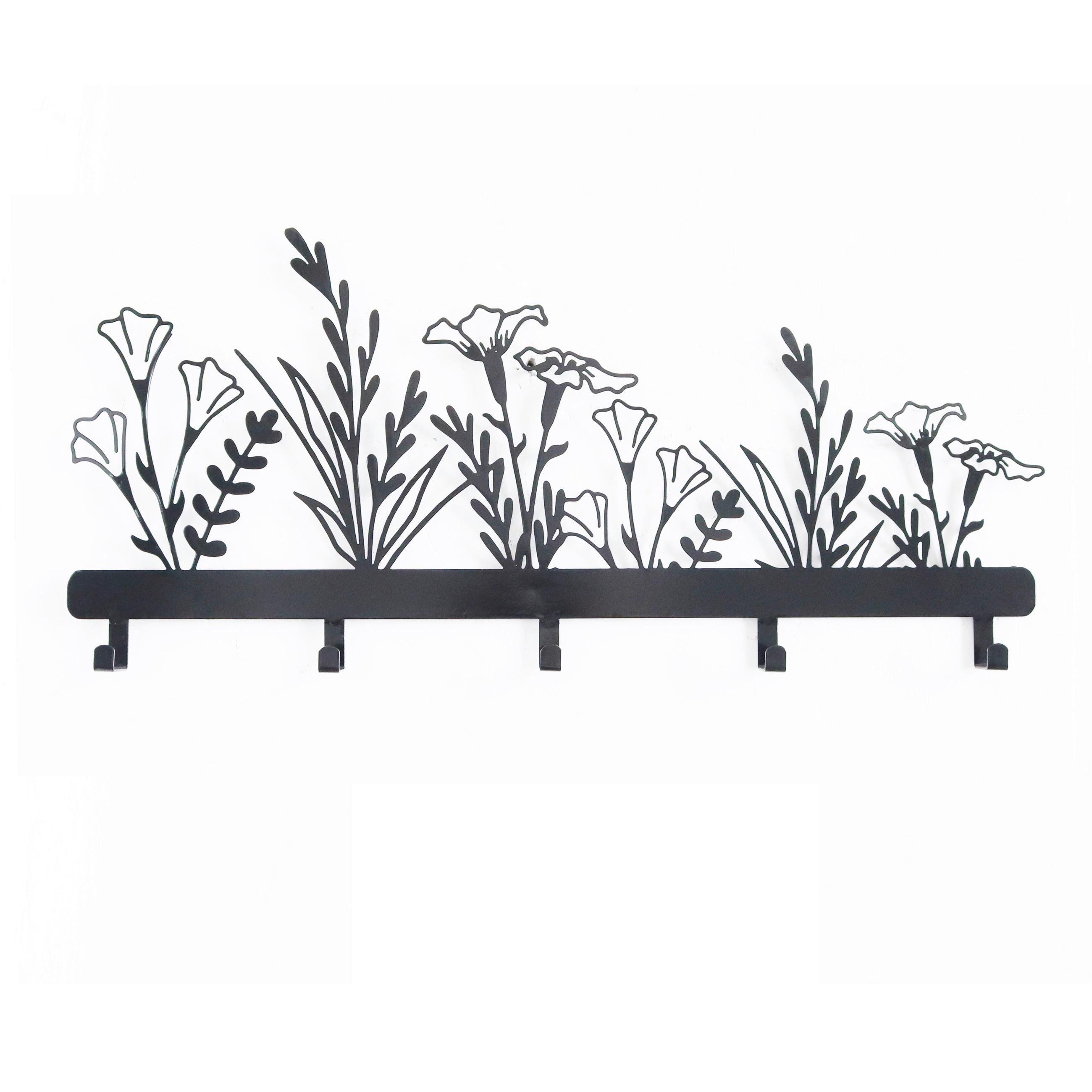 Ambia Home Wandhaken Schwarz 32x4x70 cm