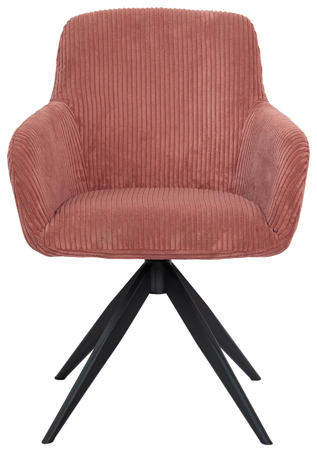 ŽIDLE S PODRUČKAMI, železo, manšestr, růžová, černá - růžová/černá, Design, kov/textil (60,5/82,5/62,5cm) - Novel