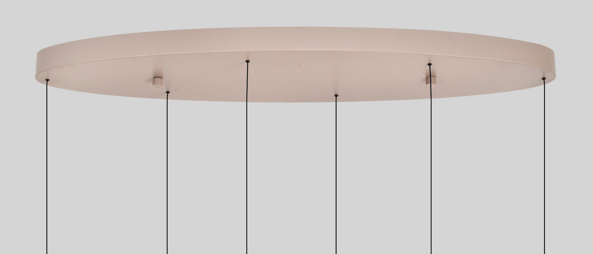 LED-HÄNGELEUCHTE Valensole 117,5/150/36,5 cm  - Sandfarben, Design, Metall (117,5/150/36,5cm)