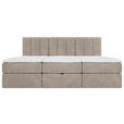 FAMILIENBETT - Graubraun/Schwarz, Design, Holzwerkstoff/Kunststoff (210/200cm) - Esposa
