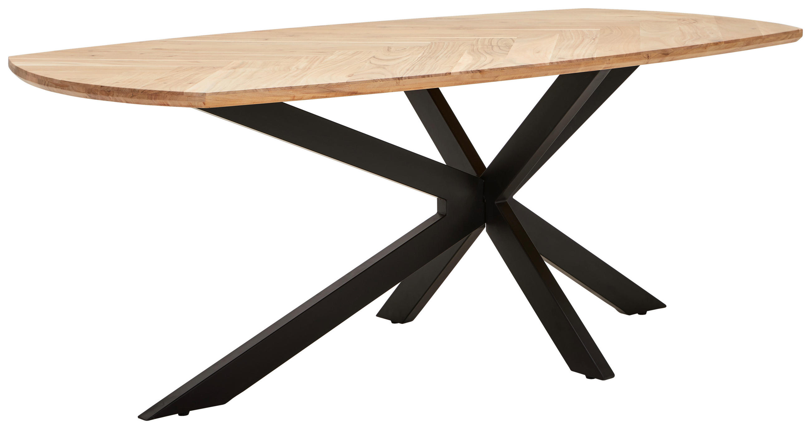 ESSTISCH in Holz 200/100/76 cm   - Schwarz/Akaziefarben, Lifestyle, Holz (200/100/76cm) - Landscape