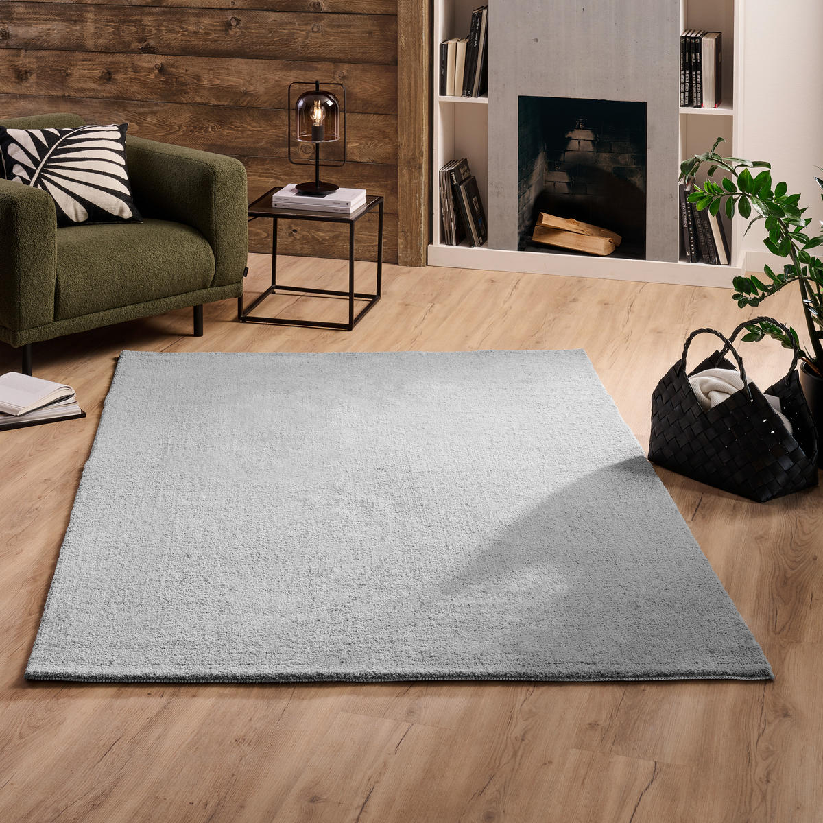 WEBTEPPICH 80/150 cm  - Hellgrau, Konventionell (80/150cm) - Novel