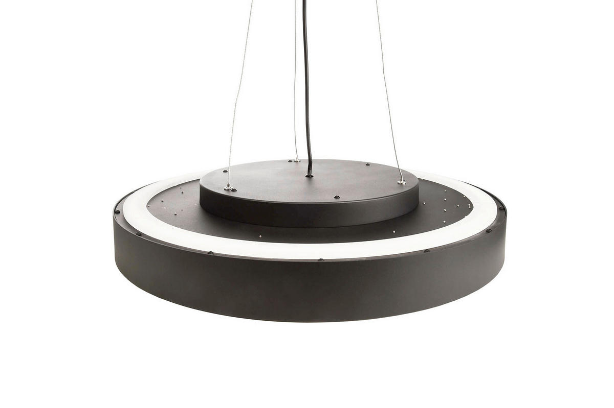 LED-HÄNGELEUCHTE Menkar 40/40/220 cm   - Schwarz, Design, Metall (40/40/220cm)