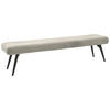 SITZBANK - Schwarz/Naturfarben, Design, Textil/Metall (200/48/47cm) - Dieter Knoll