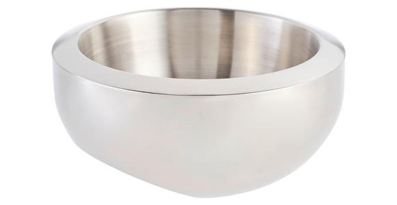 SCHALE   - Edelstahlfarben, Trend, Metall (21,2/10,5cm) - Novel
