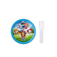 BROTZEITBOX - Blau/Multicolor, KONVENTIONELL, Kunststoff (6,7/10,4cm) - Mepal