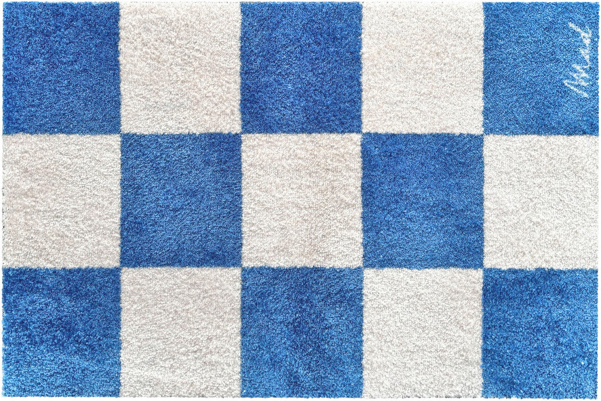 FUßMATTE  50/75 cm  Blau, Weiß  - Blau/Weiß, Trend, Kunststoff (50/75cm) - madaboutmats