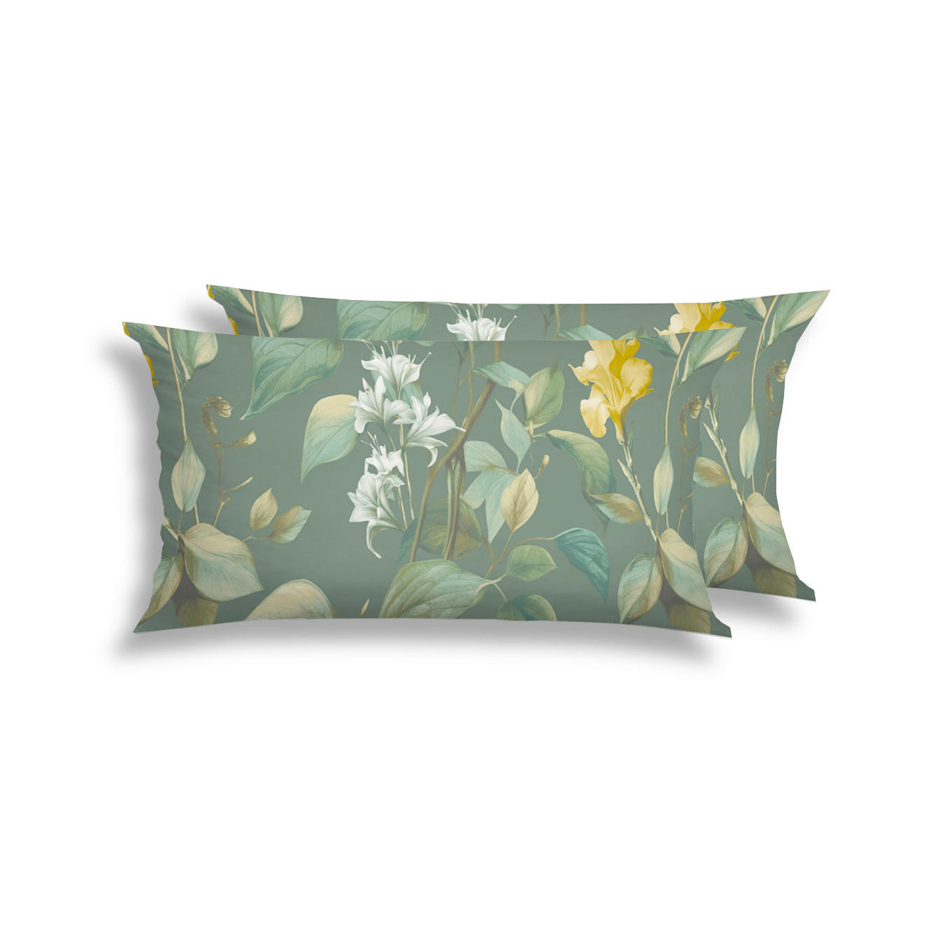 KOPFPOLSTERBEZUG 40/80 cm  - Dunkelgrün, Design, Textil (40/80cm) - Florella