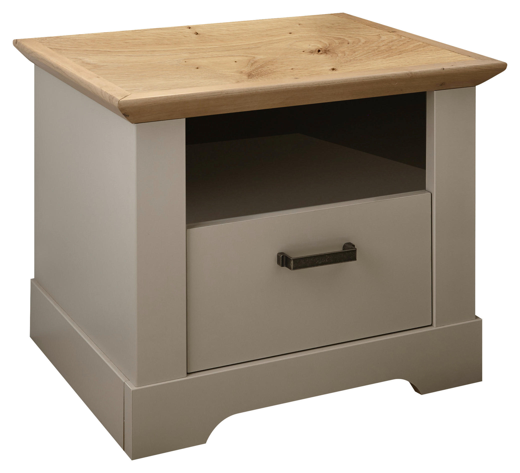 NACHTSCHRANK 58/47/45 cm  - Champagner/Bronzefarben, LIFESTYLE, Holzwerkstoff/Metall (58/47/45cm) - Landscape