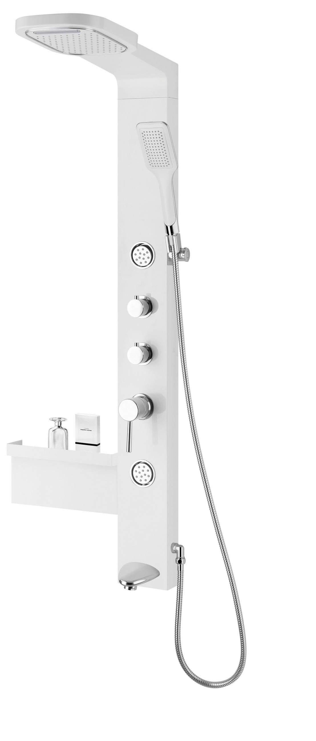 DUSCHKABINE 37,5/135,7/52 cm  in Chromfarben  - Chromfarben, KONVENTIONELL, Kunststoff (37,5/135,7/52cm) - Sanotechnik