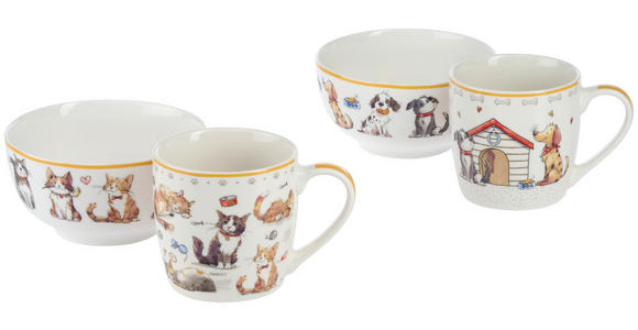 KAFFEEBECHER  840 ml   - Multicolor, LIFESTYLE, Keramik - Novel