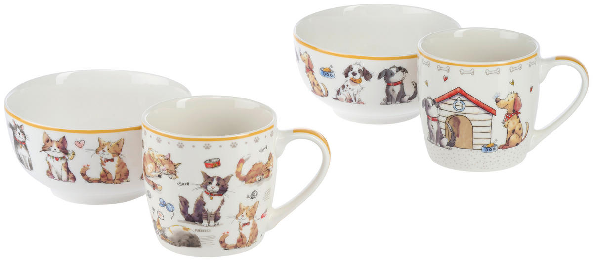 KAFFEEBECHER  840 ml   - Multicolor, LIFESTYLE, Keramik - Novel