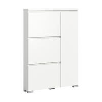 OMARA ZA ČEVLJE bela - srebrne barve/bela, Moderno, leseni material (95/133/18cm)