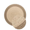 JUTETEPPICH 100 cm Jutta Creme, Greige rund  - Greige/Creme, Basics, Textil (100cm) - Hanse Home
