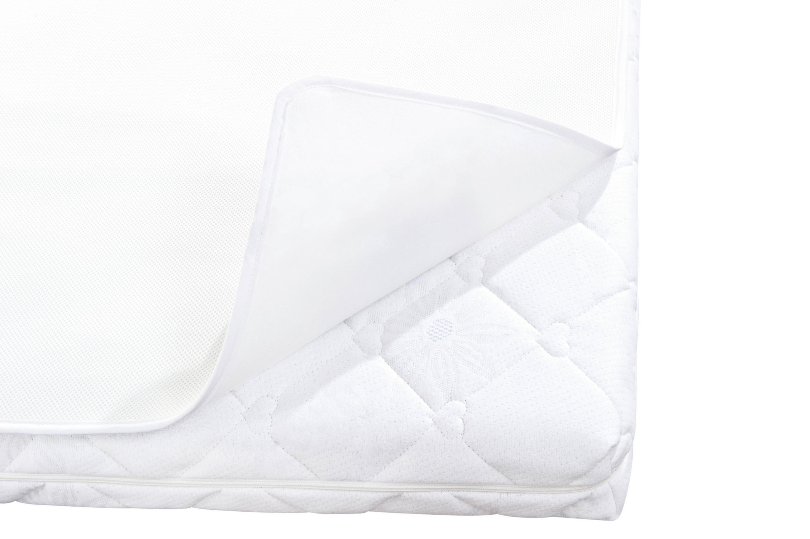 BABYMATRATZENAUFLAGE 70/140 cm  - Weiß, Basics, Textil (70/140cm) - Träumeland