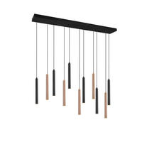 ZÁVĚSNÉ LED SVÍTIDLO, 115/15/150 cm  - bílá/černá, Design, kov/plast (115/15/150cm) - Musterring